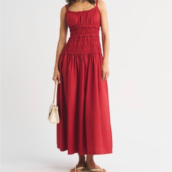 Abercrombie & Fitch Dresses & Skirts - Abercrombie & Fitch Red Maxi Dress